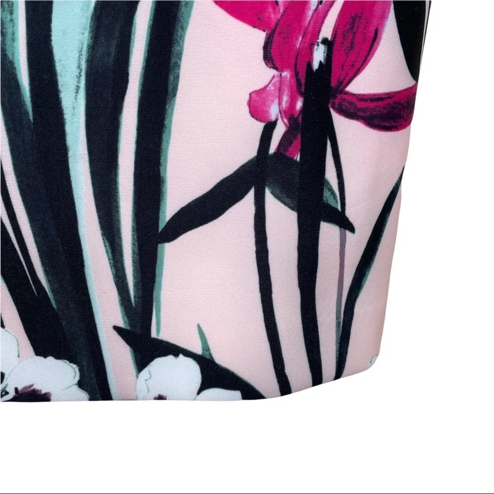 Tommy Hilfiger Pink Floral Ruffled Sleeve Dress - Picture 8 of 9